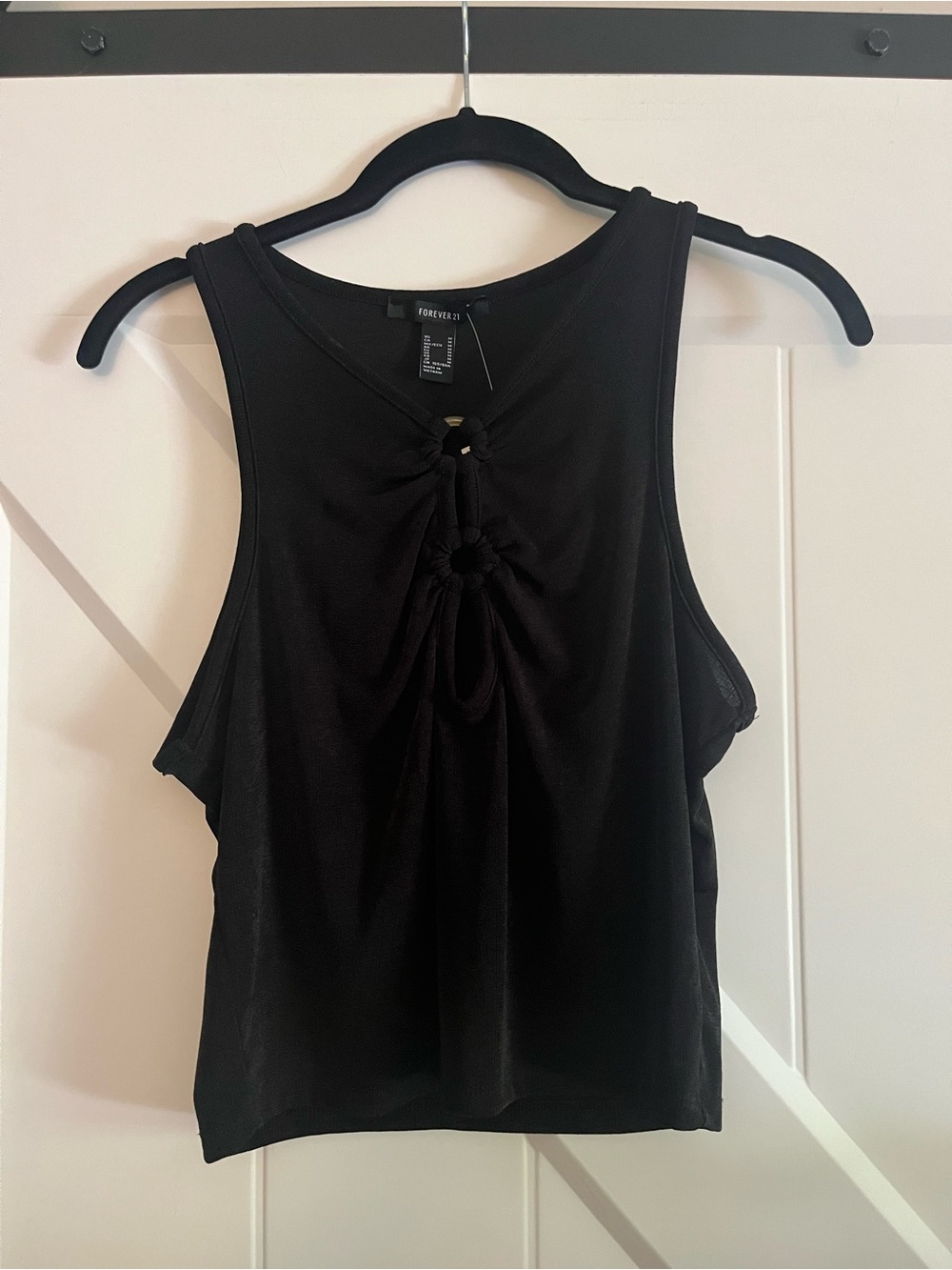Sheer Tank with Keyhole Cut-Out